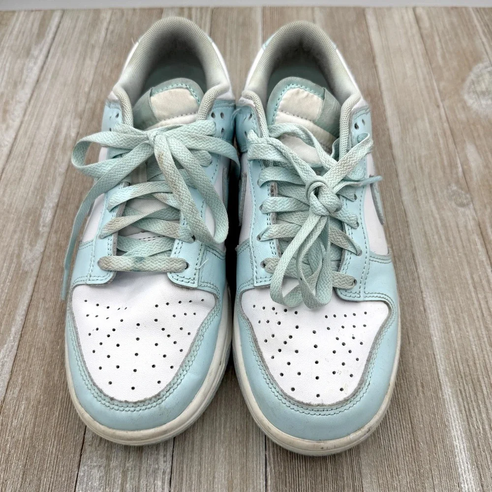 Nike Dunk Low Retro White Glacier Blue Mens 6.5 Womens 8 Sneakers DV0833-104